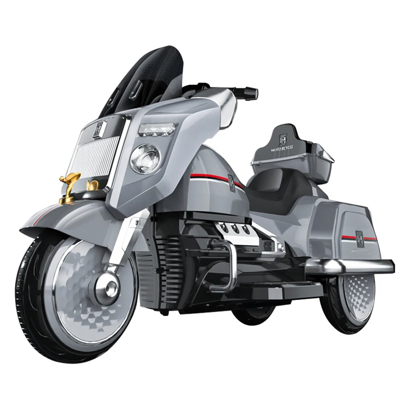 Rolls Royce Inspired Kids Electric Ride on Scooter Kids Ride on Toy Cars – Grey