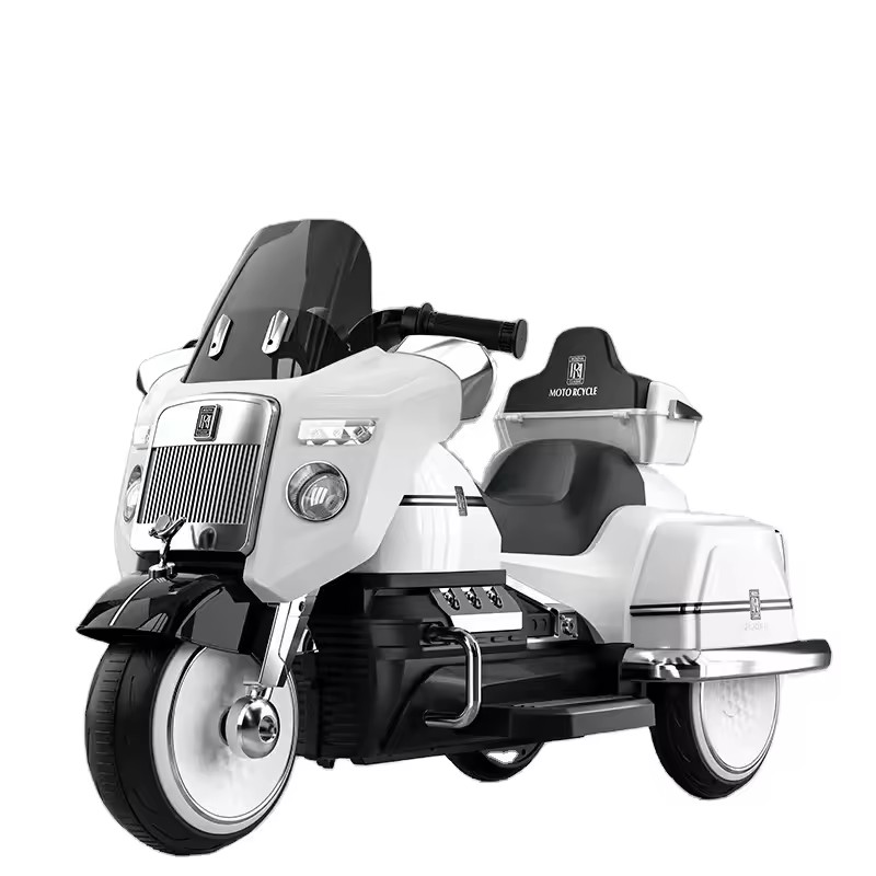 Rolls Royce Inspired Kids Electric Ride on Scooter Kids Ride on Toy Cars – White